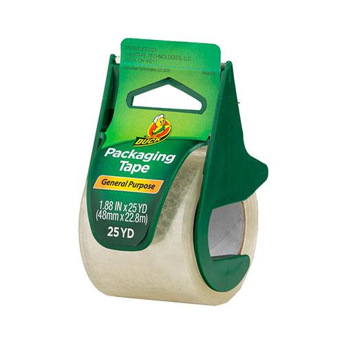 Duck General Purpose Packaging Tape, 1.88IN X 25YD