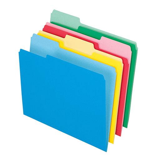 Pendaflex® File Folder, 1/3 Cut Tabs, Letter Size, Assorted, 24 Count