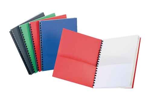 Leatherine 8-Pocket Portfolio, Assorted, 10 Count