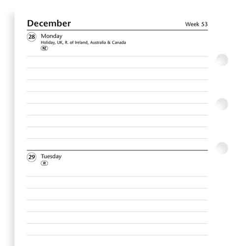 Week On Two Pages Lined Diary, Personal 