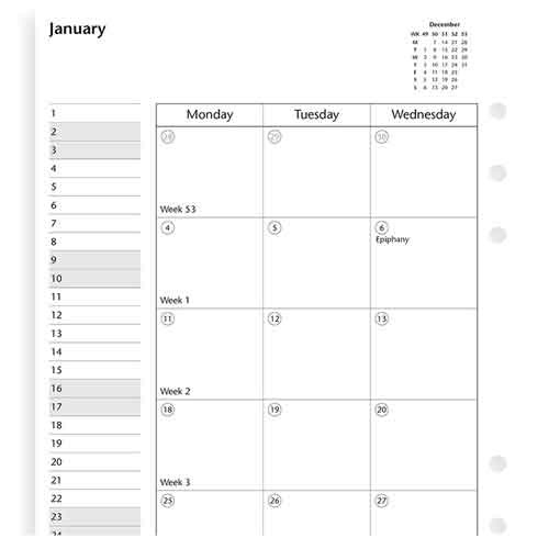 Month On Two Pages Diary, A5 