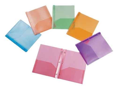 Twin Pocket Prong Report Cover, Assorted
