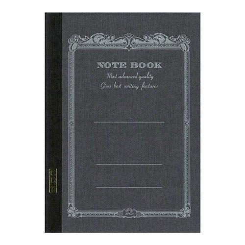 Apica C.D. Notebook, A5 Size, Charcoal Cover, Lined/Ruled Paper