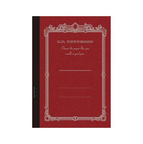 Apica C.D. Notebook, Semi-B5 Size, Red Cover, Lined/Ruled Paper