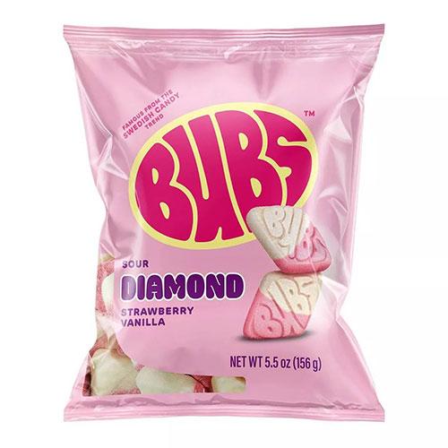 BUBS Swedish Sour Diamond, Strawberry Vanilla