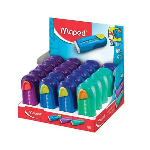 Dotted Retractable Stick Erasers - 2 Pack With Comfort Grip