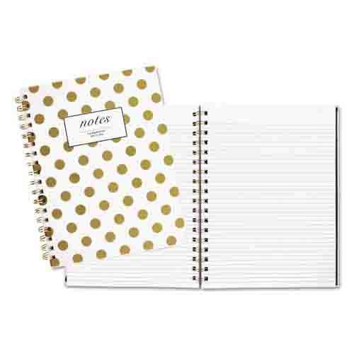 Notebook Med Gold Dot 9.5x6.5
