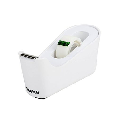 Scotch® Tape Dispenser, White