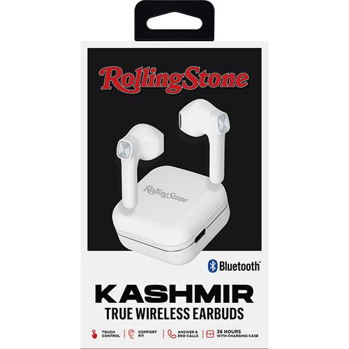 Rolling Stone Kashmir Bluetooth Wireless Earbuds, White