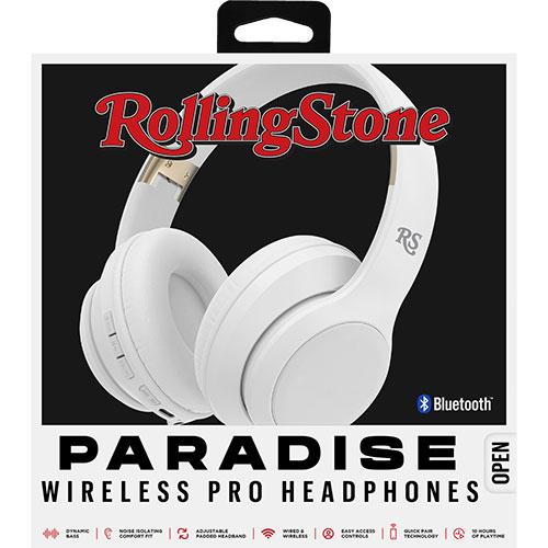 Rolling Stone Paradise Wireless Pro Headphones, White