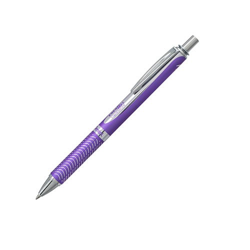 EnerGel® Alloy RT Retractable Liquid Gel Roller, Violet Barrel, Violet Ink, Metal Tip, 0.7mm