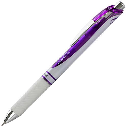 EnerGel Pearl Retractable (0.5mm) Needle Tip, Fine Line, Violet Accent, Violet Ink