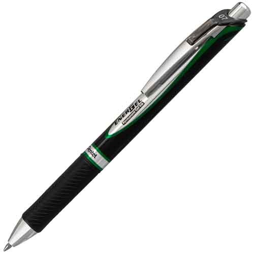 EnerGel-X PRO Retractable Liquid Gel Pen, 0.7mm, Green