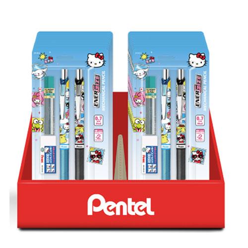 Hello Kitty & Friends Display,  Limited Edition, EnerGize Starter Pack, Refill Lead and Eraser,  Counter Display - 24 Count