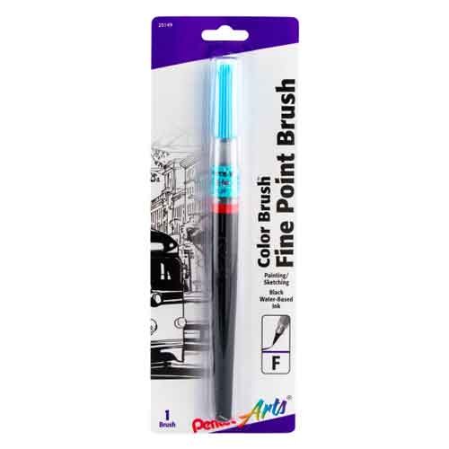 Pentel Arts Brush, Fine Point, Black Ink 1 Pack