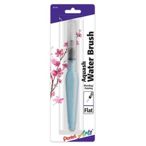 Pentel Arts Aquash Water Brush, Flat Tip, 1-Pack Carded
