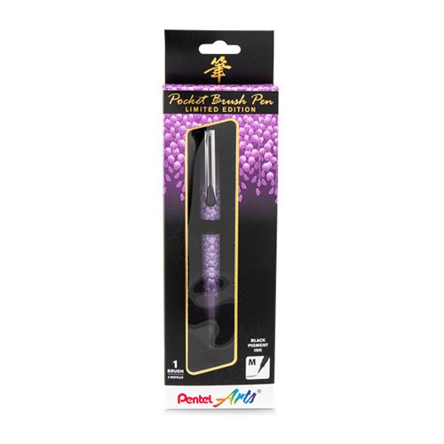 Pentel Arts Limited Edition Pocket Brush, Wisteria Wrap