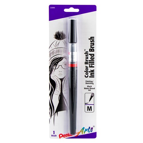Pentel Arts Color Brush Black 1 Pack