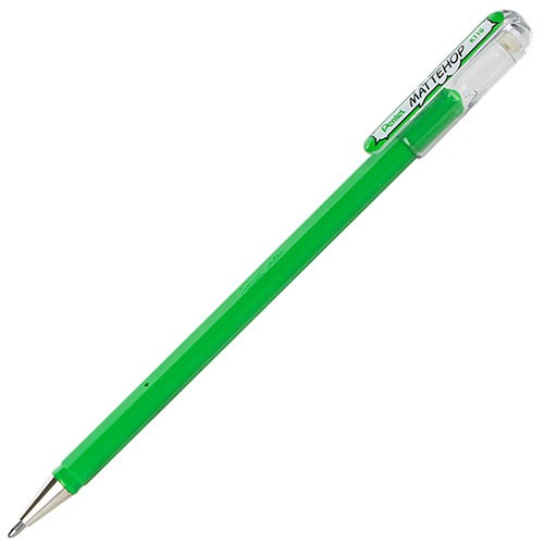 Pentel Arts Hybrid MATTEHOP Gel Roller, 1.0mm, Green