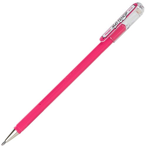 Pentel Arts Hybrid MATTEHOP Gel Roller, 1.0mm, Pink