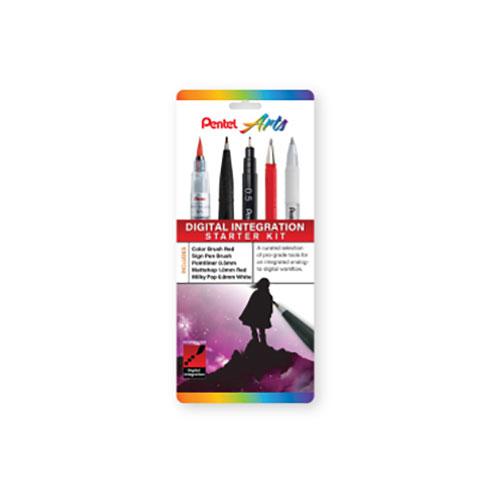 Pentel Arts Digital Integration, Starter Kit, Plastic-Free 5 Pack