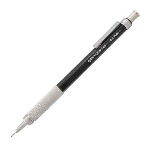 GraphGear 500 Mechanical Drafting Pencil, 0.5mm, Black Barrel
