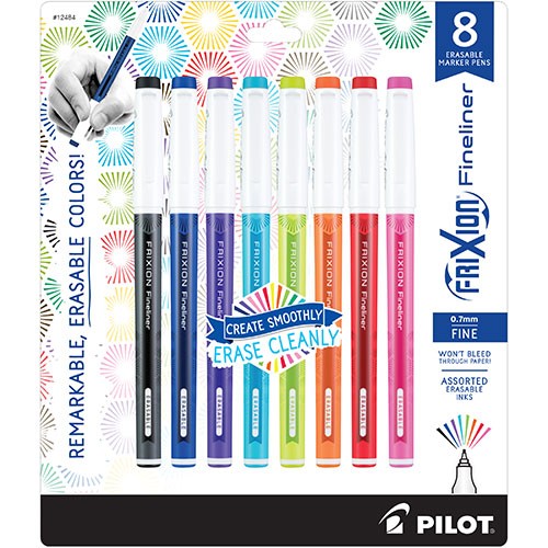 FRIXION FINLINER AST 8PK