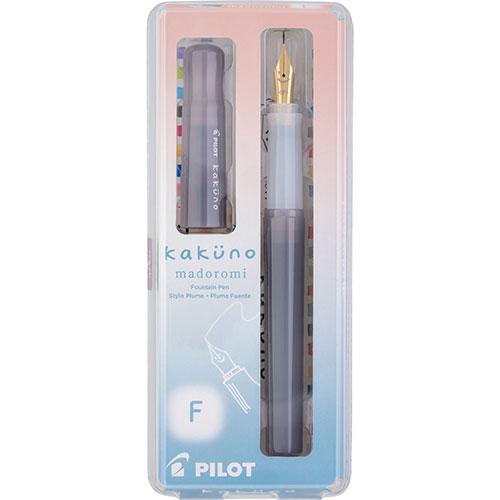 Kakuno Madoromi Fountain Pen, Gray Fine