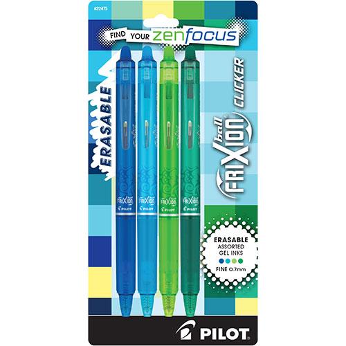 Frixion Clicker Vibes 4 Pack Blues