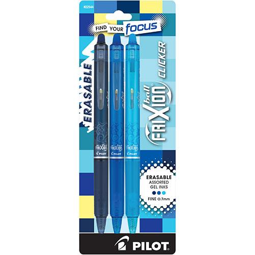 Frixion Clicker Vibes 3 Pack Blues
