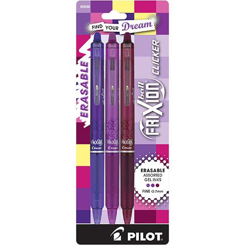 Frixion Clicker Vibes 3 Pack Purples