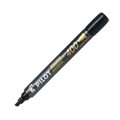 Marker, Permanent, Chisel Point 4.8mm, Premium #400, Black, UPC Coded
