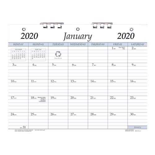 3 Hole Punched Calendar, 8 1/2 x 11