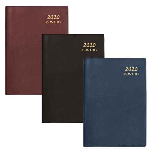 Monthly Book, Continental, 7 x 10, Assorted Colors