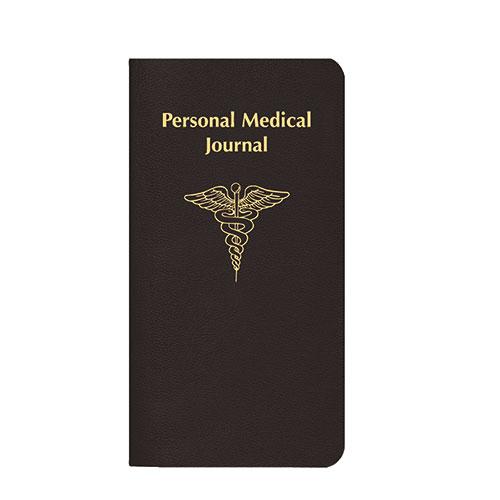 Personal Medical Journal, 3-1/2" x 6-1/2", Skivertex Covers: Burgundy, Navy, and Black
