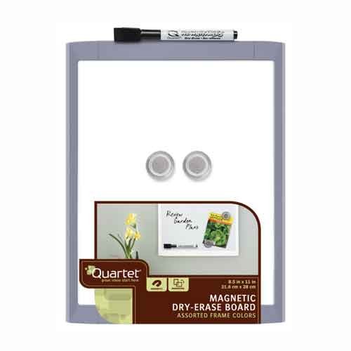 Quartet Home or Office Magnetic Dry Erase Board, 8-1/2" x 11", Assorted Frames