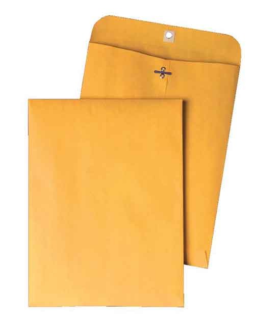 Clasp Envelope, 28#, 10" x 13", 100 Count