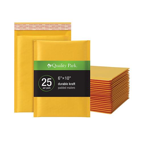 Quality Park® 6 x 9 Bubble Mailer, #0 Kraft, 25 Count