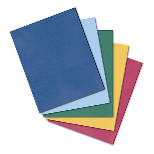 Embossed Paper Ports Pocket Folder, Assorted Standard Colors Display, 100 Count