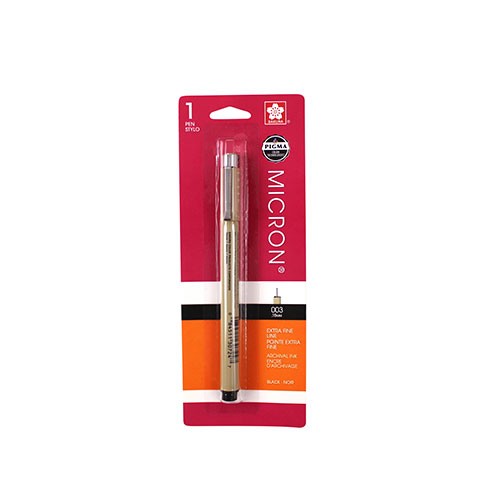 Pigma Micron 003 Pen .15 mm, Black