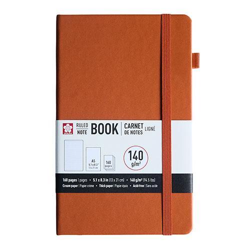 Notebook Ruled  5.1" X 8.3" (A5), Amber