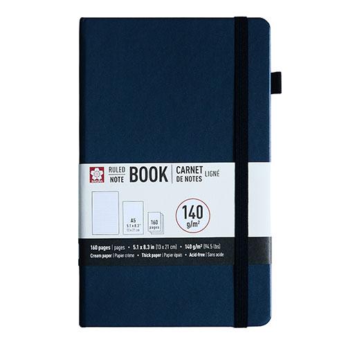 Notebook Ruled 5.1" X 8.3" (A5), Deep Indigo