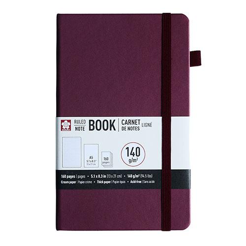 Notebook Ruled 5.1" X 8.3" (A5), Mulberry