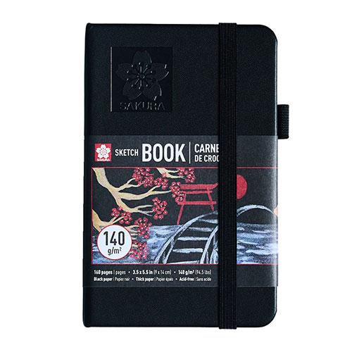 Sketchbook Pocket 3.5" X 5.5", Black Paper