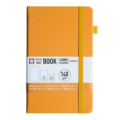 Notebook Dotted 5.1" X 8.3" (A5) , Japanese Kerria