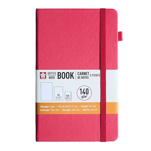 Notebook Dotted 5.1" X 8.3" (A5) , Red Plum Blossom
