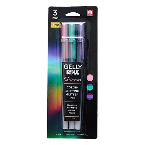 BC, Gelly Roll Shimmer, 3 Pack, Nebula
