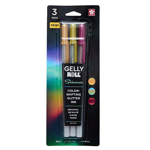 BC, Gelly Roll Shimmer, 3 Pack, Comet