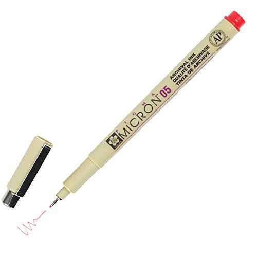 Pigma Micron Pen 0.45mm, Red