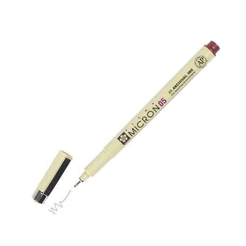 Pigma Micron Pen 0.45mm, Burgundy
